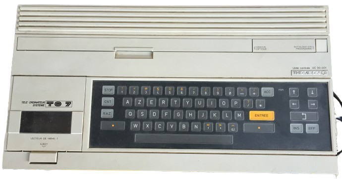 7 machines (Thomson TO7/TO7-70, MO5, MO6, TO8/TO8D, Matra Alice/Alice 32, Hector HRX et Oric Atmos)