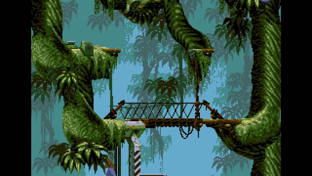 Flashback est un jeu de plateforme cinématique développé par Delphine Software et publié par US Gold en décembre 1992 sur Commodore Amiga