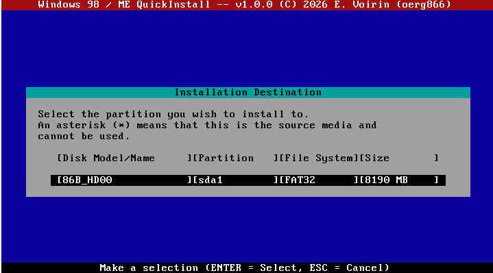 Retro Computing Club - Windows 98 / ME QuickInstall