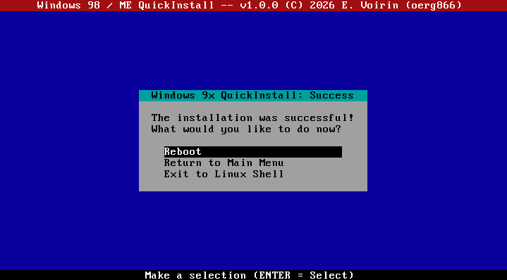 Retro Computing Club - Windows 98 / ME QuickInstall